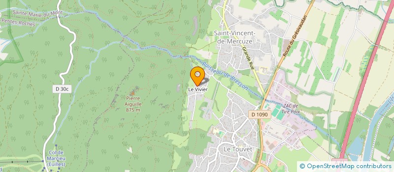 localisation de l'entreprise SCI JSA  LE TOUVET