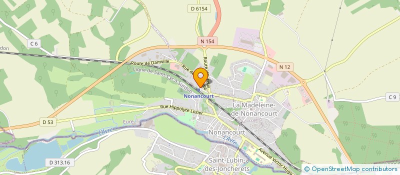 localisation de l'entreprise SCI JSAJ  NONANCOURT