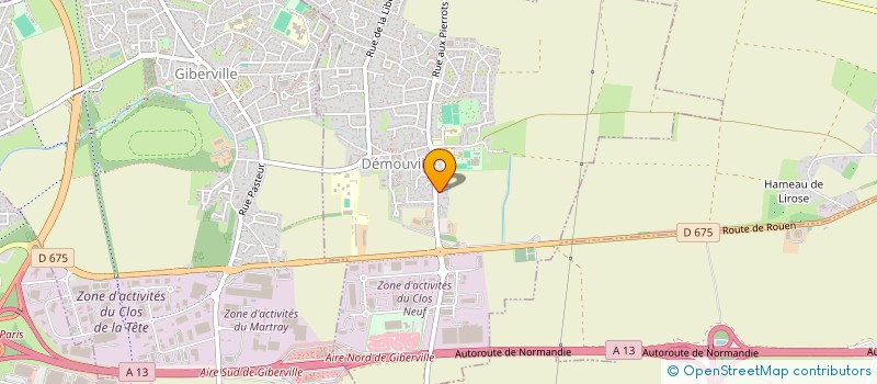 localisation de l'entreprise SCI JSB INVEST  DEMOUVILLE