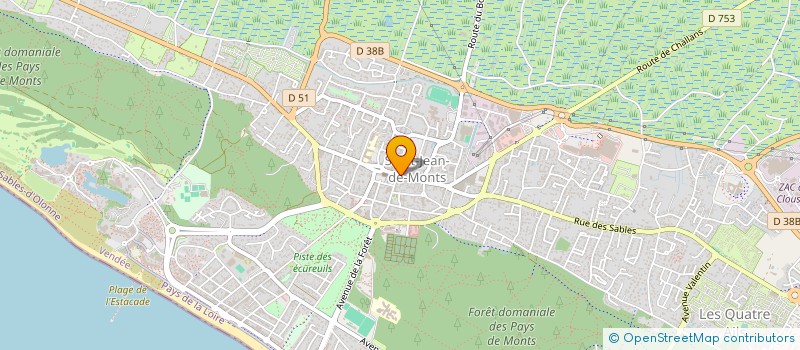 localisation de l'entreprise SCI JSCH  SAINT-JEAN-DE-MONTS