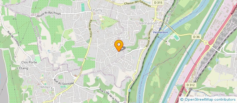 localisation de l'entreprise SCI JSF  CHARLY