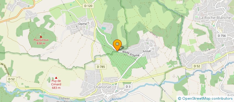 localisation de l'entreprise SCI JSF BLATIN  CLERMONT-FERRAND