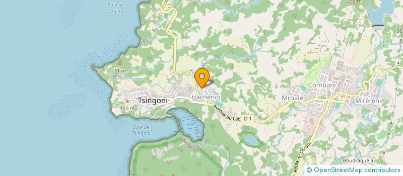 localisation de l'entreprise SCI JSF IMMOBILIER à TSINGONI