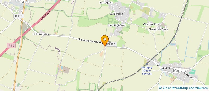 localisation de l'entreprise SCI JSG  MARIGNY