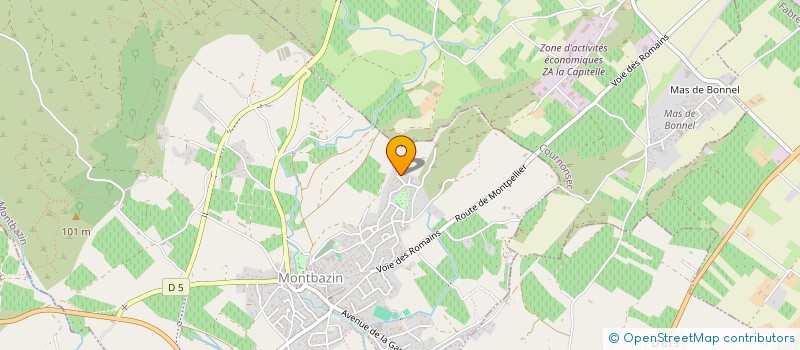 localisation de l'entreprise SCI JSI  MONTBAZIN