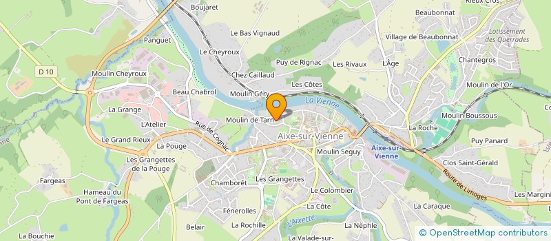 localisation de l'entreprise SCI JSI LIMOGES à SAINT-PRIEST-SOUS-AIXE