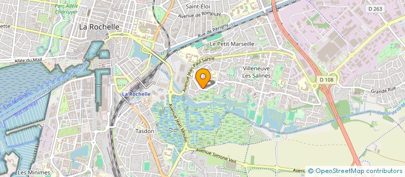 localisation de l'entreprise SCI JSK  LA ROCHELLE