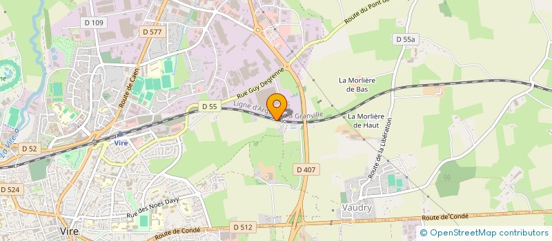 localisation de l'entreprise SCI JSL IMMO  VIRE NORMANDIE