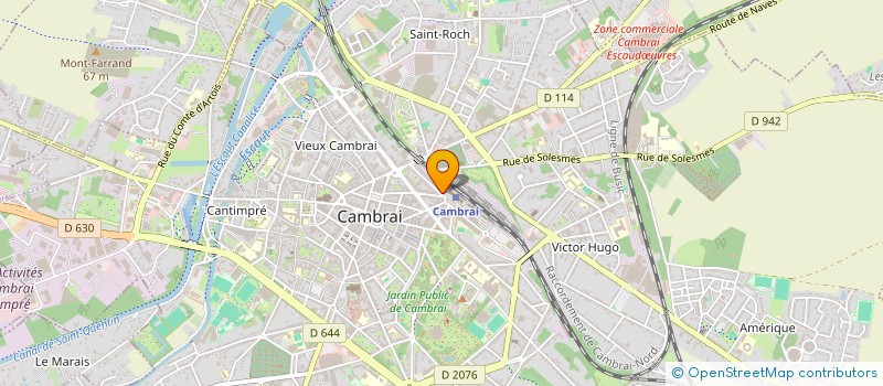 localisation de l'entreprise SCI JSLH  CAMBRAI