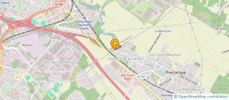 localisation de l'entreprise SCI JSLM  PIERRELAYE