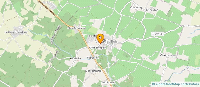 localisation de l'entreprise SCI JSLT  VILLARS-LES-BOIS