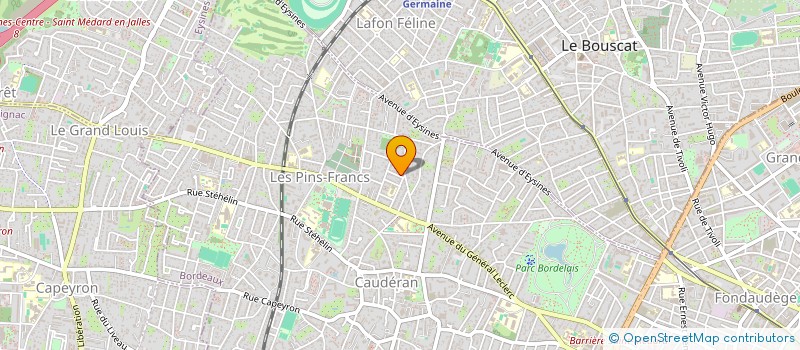 localisation de l'entreprise SCI JSLV  BORDEAUX