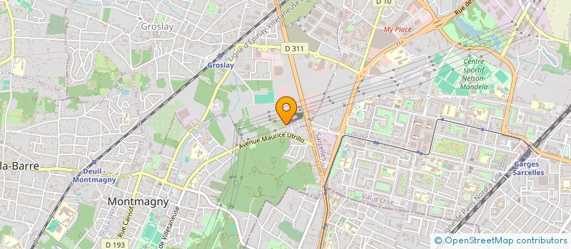 localisation de l'entreprise SCI JSLV  GROSLAY