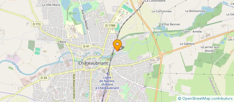 localisation de l'entreprise SCI JSMORIFLET  CHATEAUBRIANT