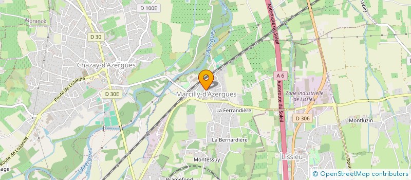 localisation de l'entreprise SCI JSTC  MARCILLY-D'AZERGUES