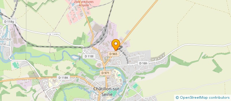 localisation de l'entreprise SCI JSTM  CHATILLON-SUR-SEINE