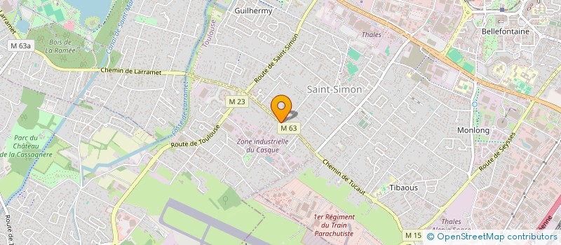 localisation de l'entreprise SCI JSTM  CUGNAUX