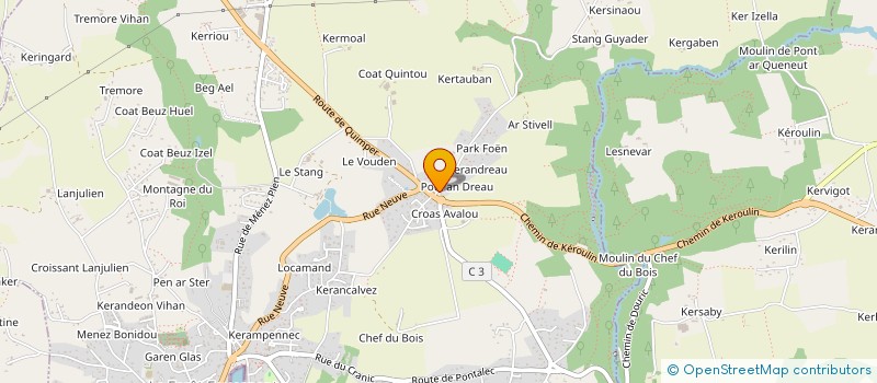 localisation de l'entreprise SCI JT BRIAND  LA FORET-FOUESNANT