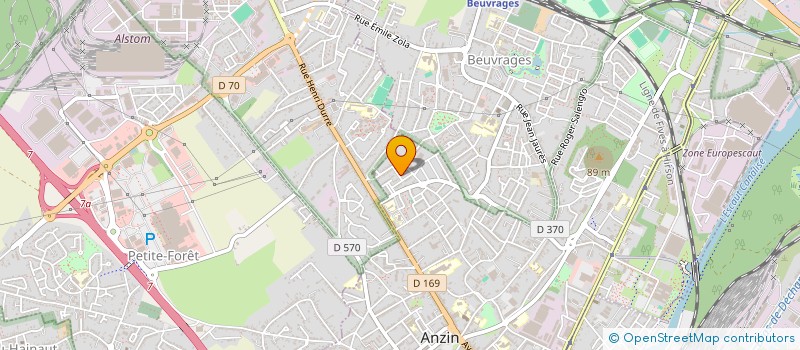 localisation de l'entreprise SCI JT IMMO  ANZIN