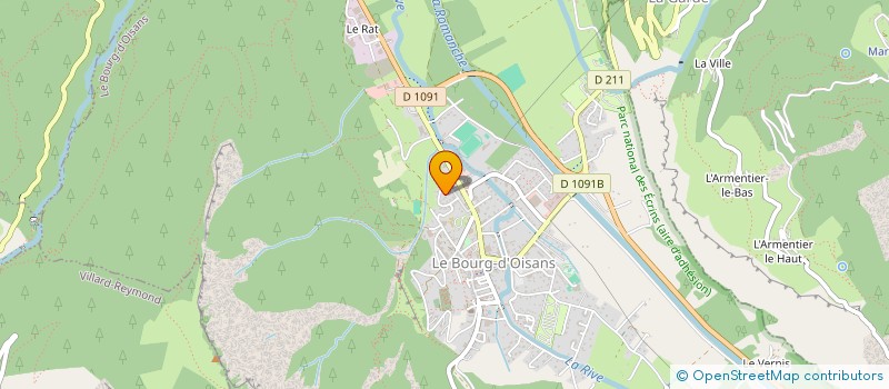 localisation de l'entreprise SCI JT INVEST  LE BOURG-D'OISANS