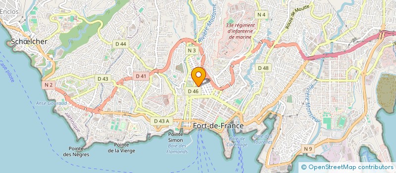 localisation de l'entreprise SCI JT MONTECRISTO à FORT-DE-FRANCE
