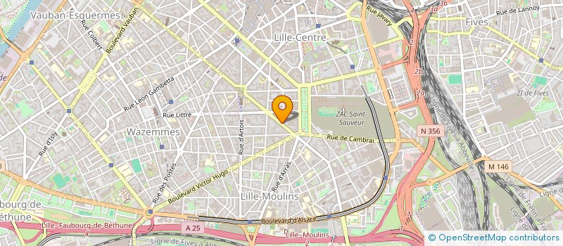 localisation de l'entreprise SCI JT2 B 1 LIEVIN à LILLE