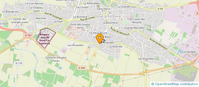 localisation de l'entreprise SCI JTCF  DOUE-EN-ANJOU