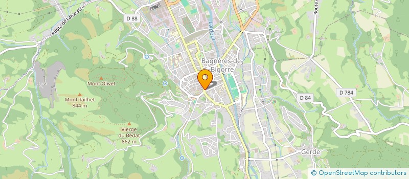 localisation de l'entreprise SCI JTCS  BAGNERES-DE-BIGORRE