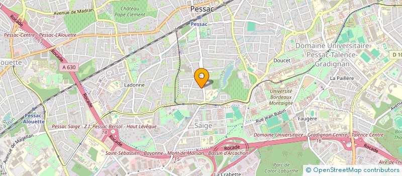 localisation de l'entreprise SCI JTEG à PESSAC