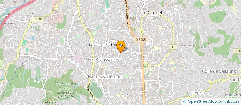localisation de l'entreprise SCI JTERM à LE CANNET