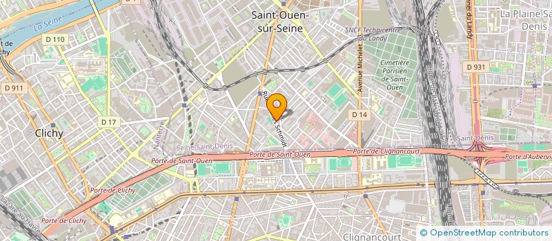 localisation de l'entreprise SCI JTG à SAINT-OUEN-SUR-SEINE