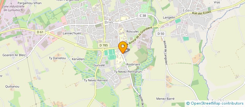 localisation de l'entreprise SCI JTJ  BRIEC