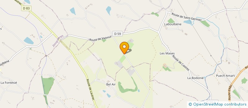 localisation de l'entreprise SCI JTK  LABOULBENE