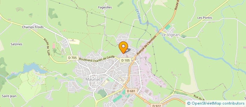 localisation de l'entreprise SCI JTLC à MAURIAC