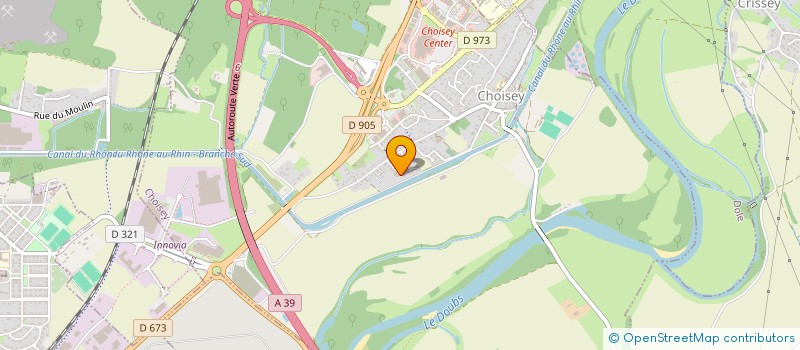 localisation de l'entreprise SCI JTM  CHOISEY