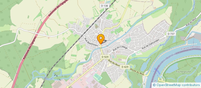 localisation de l'entreprise SCI JTN  DRUSENHEIM