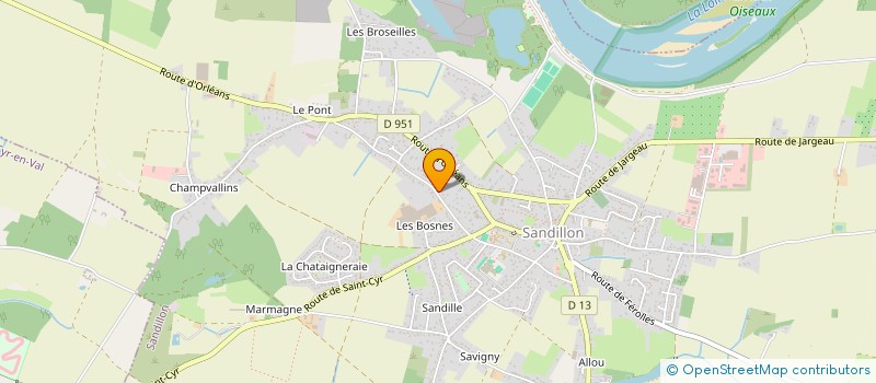 localisation de l'entreprise SCI JTS MATEOS à SANDILLON