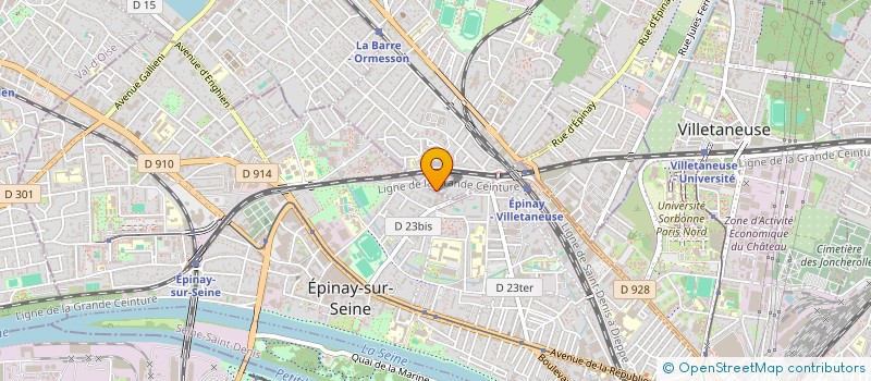 localisation de l'entreprise SCI JTTV  DEUIL-LA-BARRE