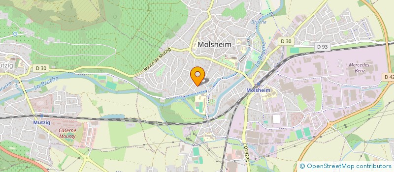 localisation de l'entreprise SCI JU & MAX ASSOCIES  MOLSHEIM