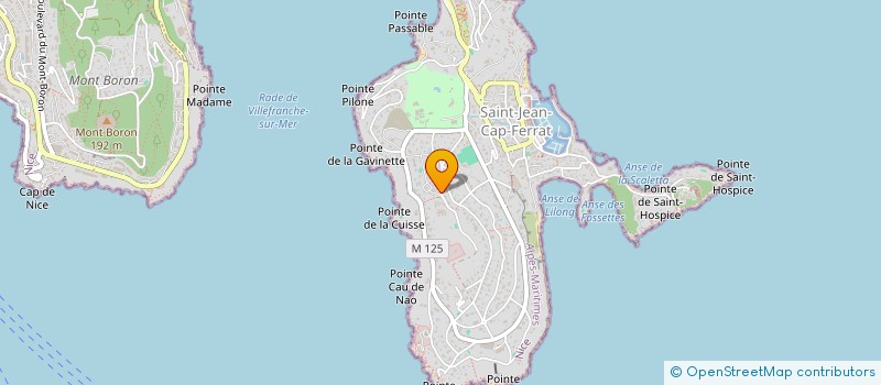 localisation de l'entreprise SCI JUAIJO à SAINT-JEAN-CAP-FERRAT