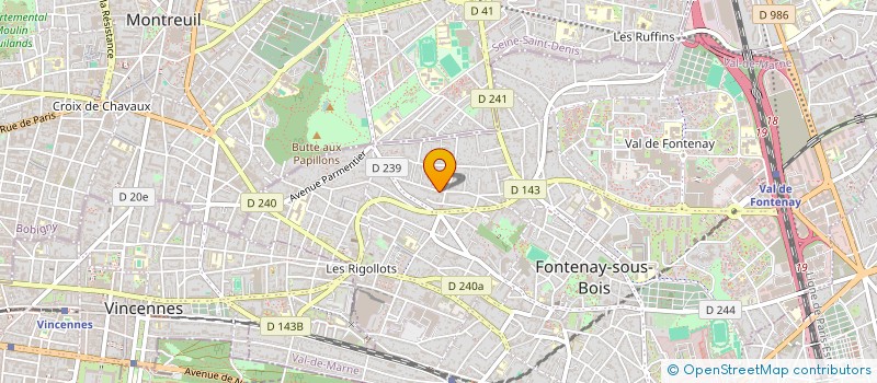 localisation de l'entreprise SCI JUAL à FONTENAY-SOUS-BOIS