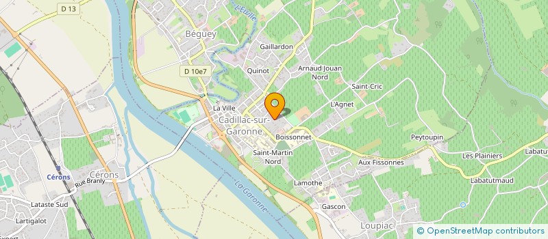 localisation de l'entreprise SCI JUAL  CADILLAC-SUR-GARONNE