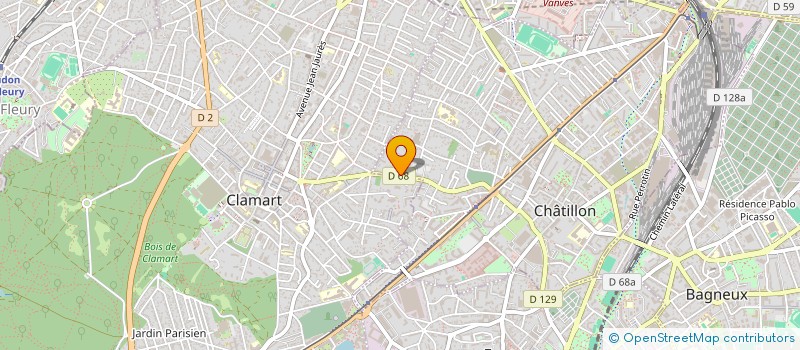 localisation de l'entreprise SCI JUAL GRAVIERS  CHATILLON