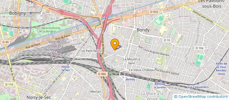 localisation de l'entreprise SCI JUAN  VILLEMOMBLE