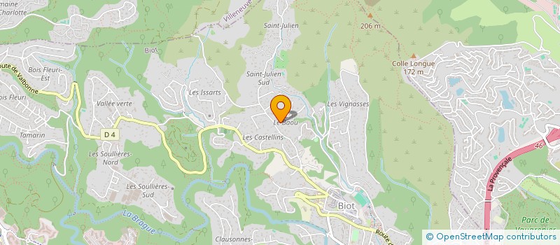 localisation de l'entreprise SCI JUAN VUE CAP  BIOT