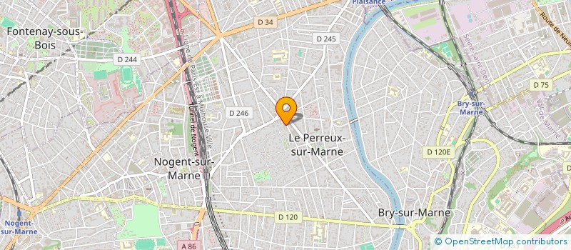 localisation de l'entreprise SCI JUBA à LE PERREUX-SUR-MARNE