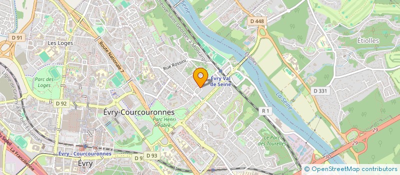 localisation de l'entreprise SCI JUBAN à EVRY-COURCOURONNES