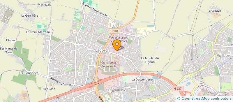 localisation de l'entreprise SCI JUBAU  LAGORD