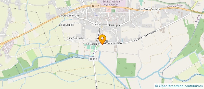 localisation de l'entreprise SCI JUBECO  LOIRE-AUTHION