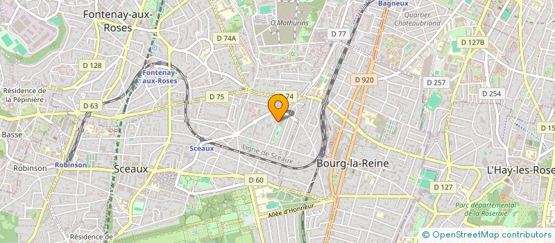 localisation de l'entreprise SCI JUBELAIR à SCEAUX